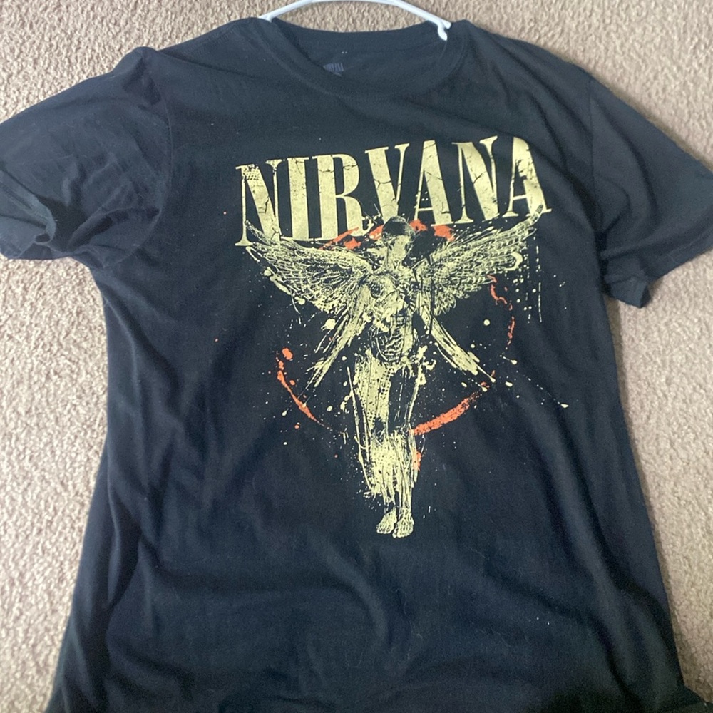 Hot Topic Black Nirvana In Utero Short Sleeve Shirt